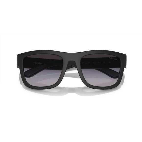New PRADA LINEA ROSSA Black Square PS 01ZS 1BO-09U Sunglasses Women - Picture 4 of 6